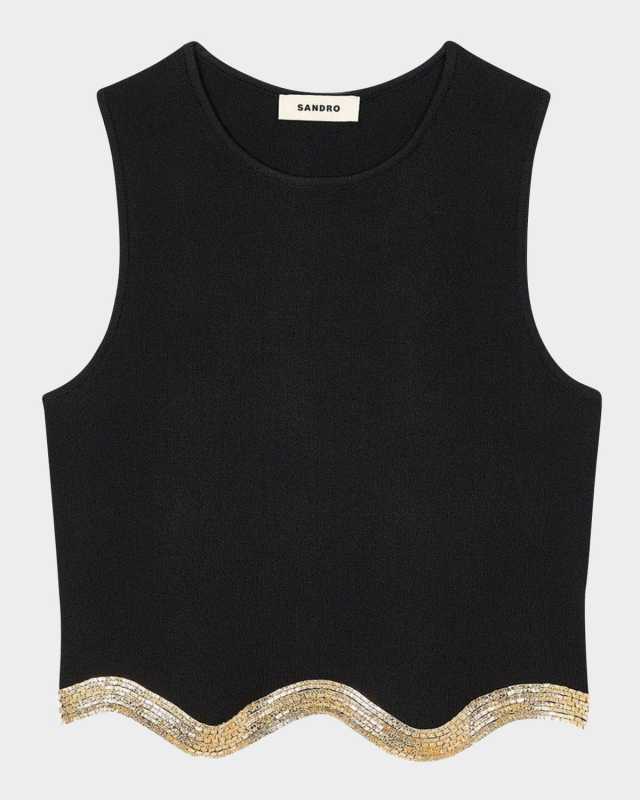 Tanger Wavy Trim Tank Top